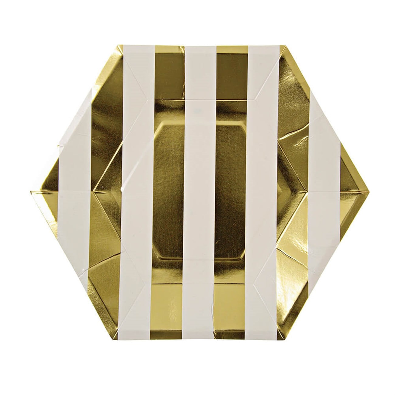 Gold Stripe Large Plates - Altın Çizgili Tabak - L