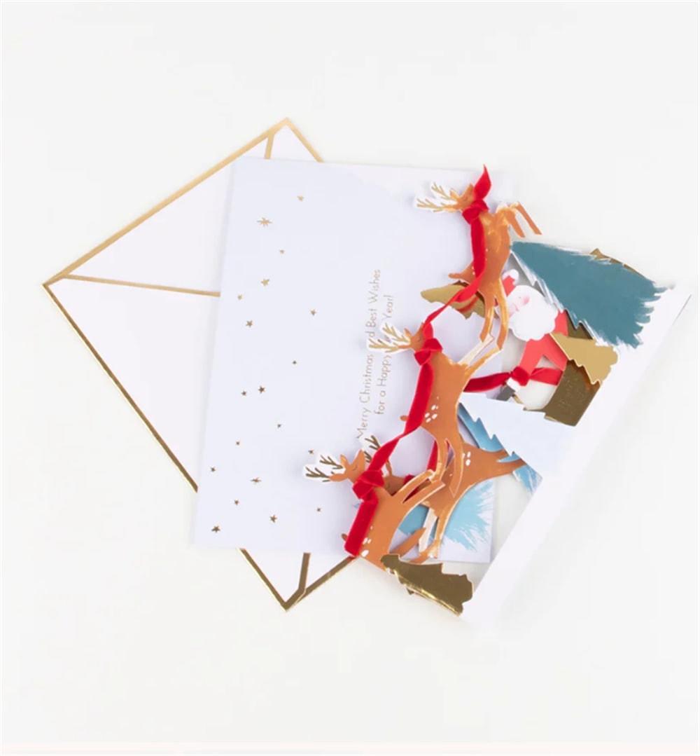 Santa's Card - Noel Baba Tebrik Kartı - 3D