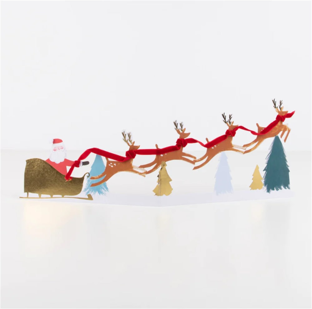 Santa's Card - Noel Baba Tebrik Kartı - 3D