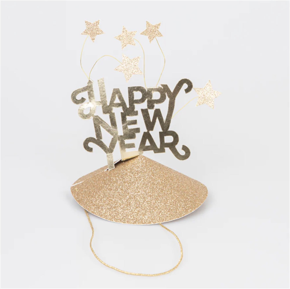 Happy New Year Party Hats - Happy New Year Parti Şapkaları (6'lı)