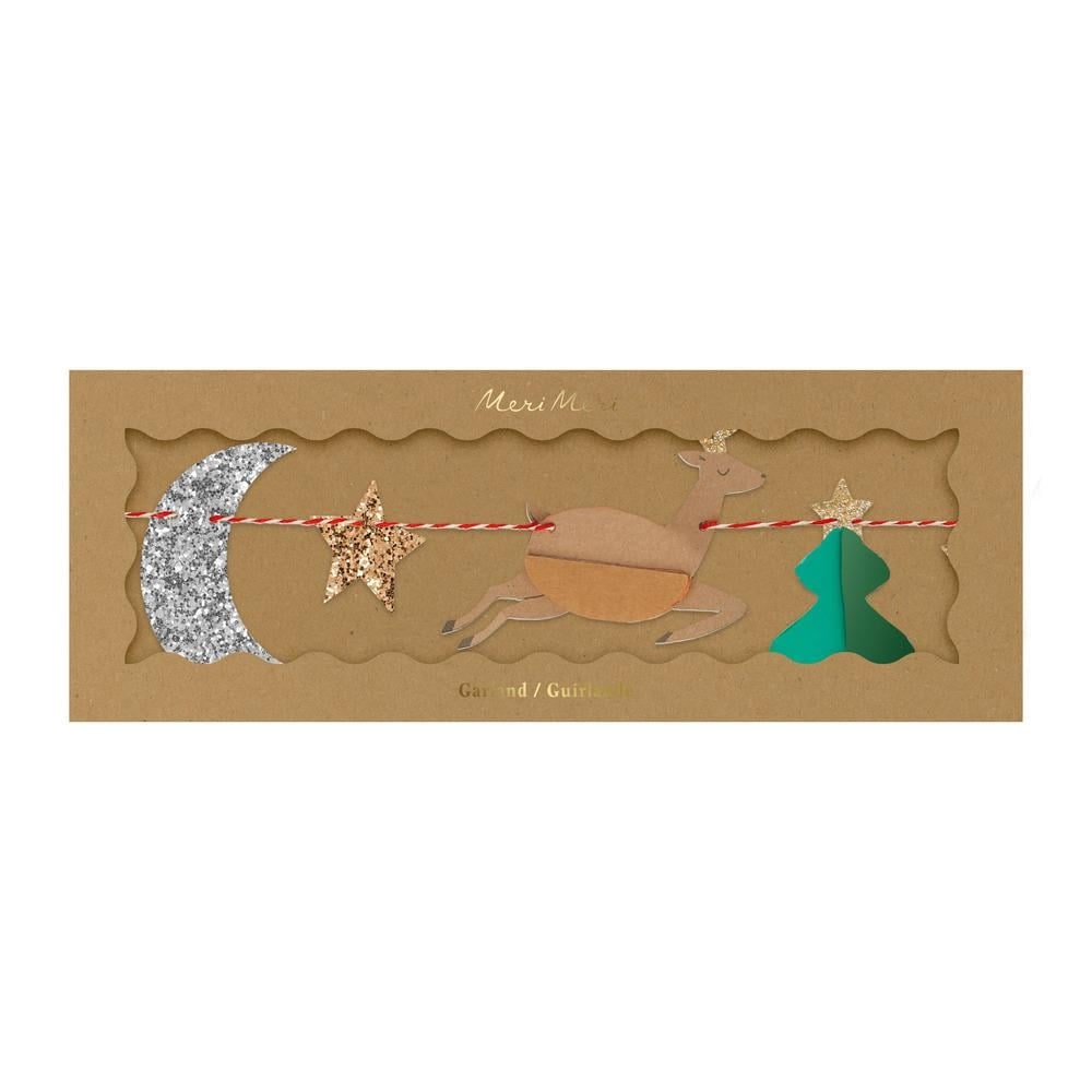 Honeycomb Festive Icon Garland - Yeni Yıl Semboller Asılan Süs