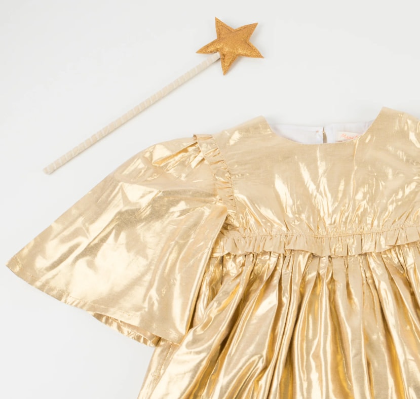 Gold Angel Dress Age 3-4 - Altın Melek Elbise 3-4 Yaş