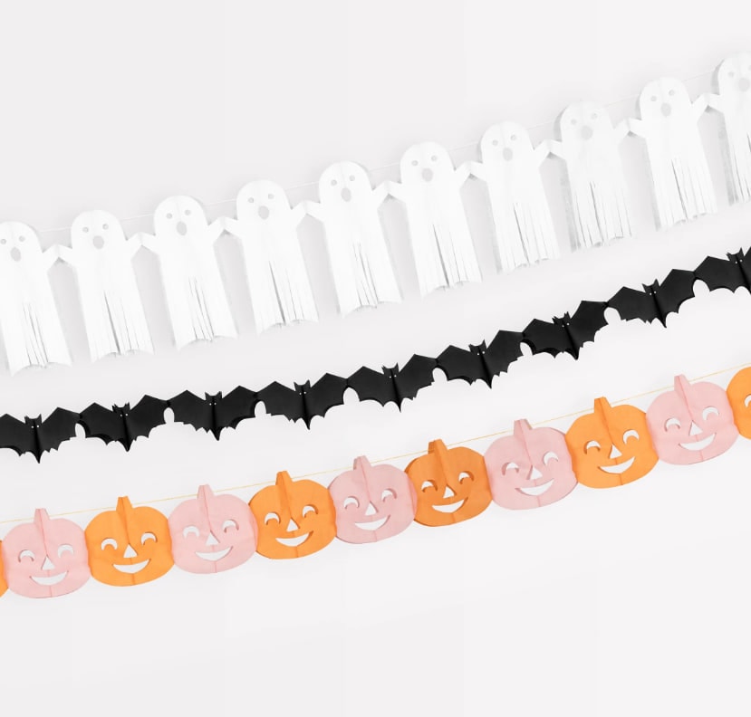 Tissue Paper Halloween Garlands - Cadılan Bayramı Asılan Süs