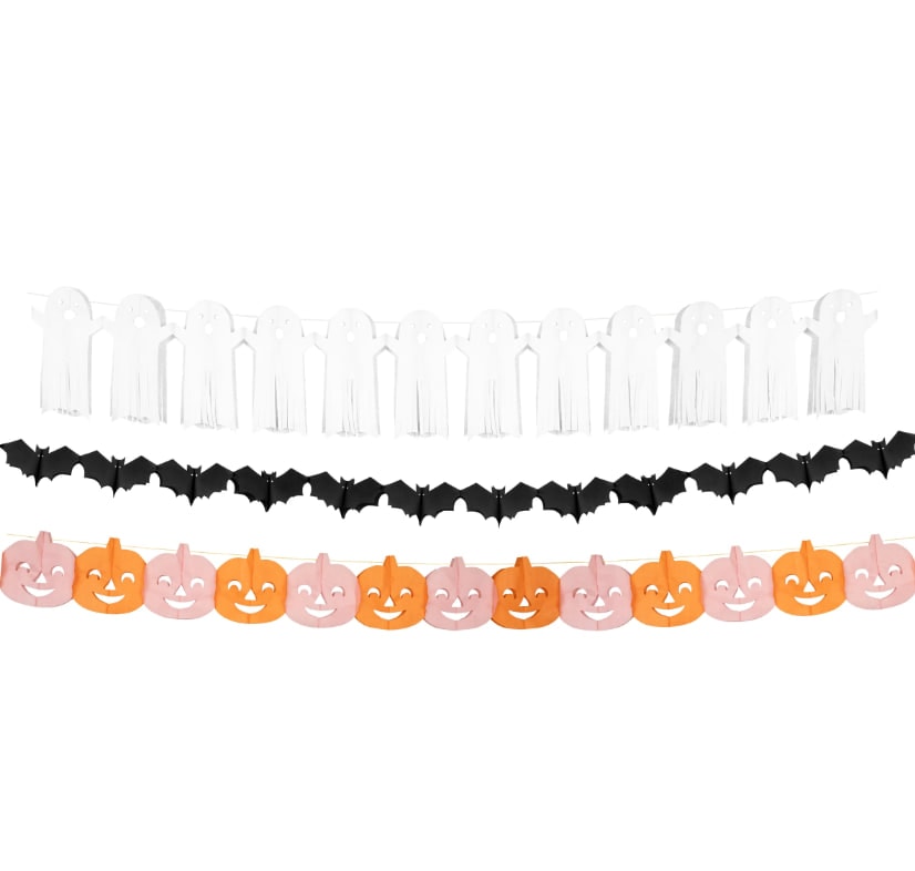Tissue Paper Halloween Garlands - Cadılan Bayramı Asılan Süs