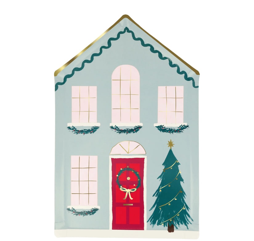 Festive House Plates - Kutlama Evi Tabak (8'li)