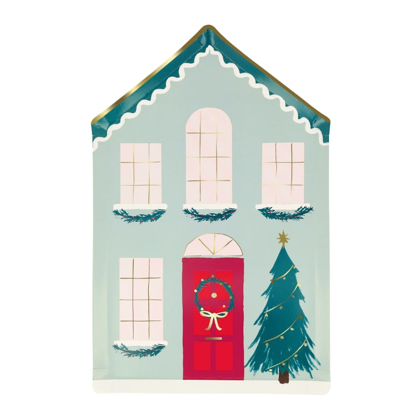 Festive House Plates - Kutlama Evi Tabak (8'li)