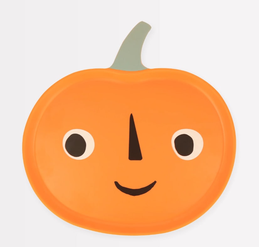 Melamine Jack O' Lantern Plate - Balkabağı Melamin Tabak