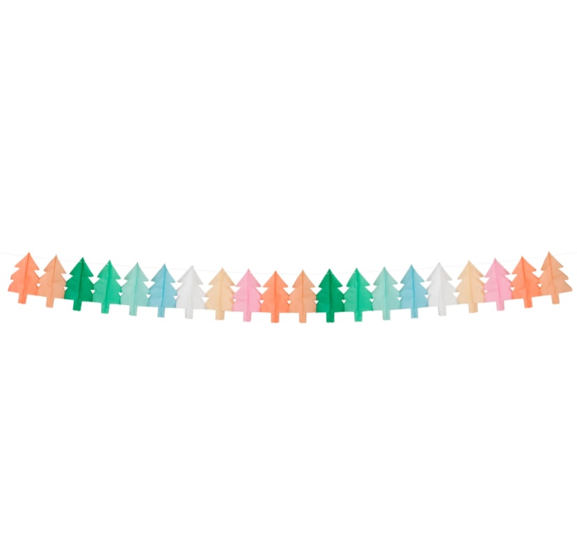 Tissue Paper Christmas Tree Garlands - Yeni Yıl Ağacı Asılan Süs
