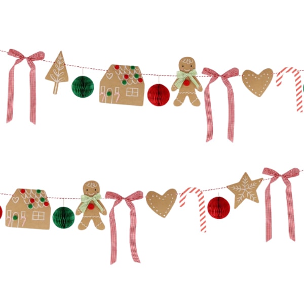 Gingerbread Garland - Zencefilli Kurabiye Asılan Süs