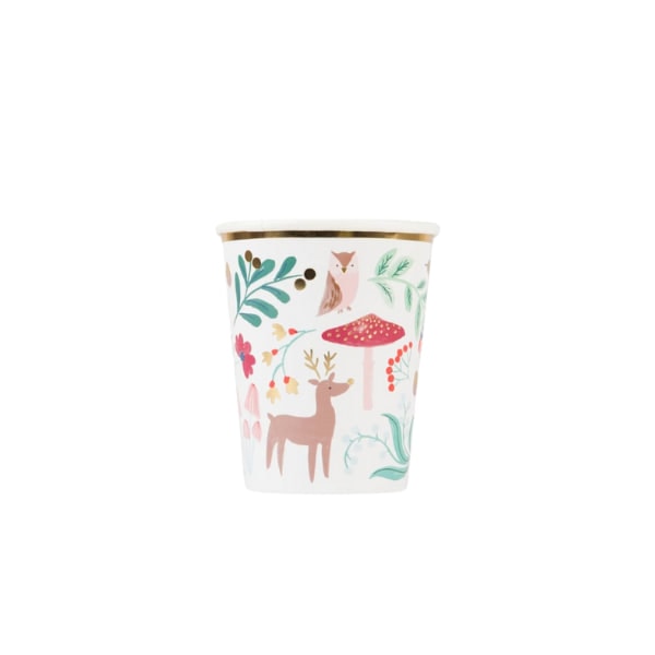 Winter Woodland Cups - Orman Bardak (8'li)