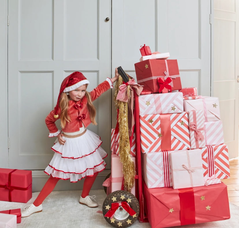 Santa's Little Helper Kostüm / 5-6 Yaş