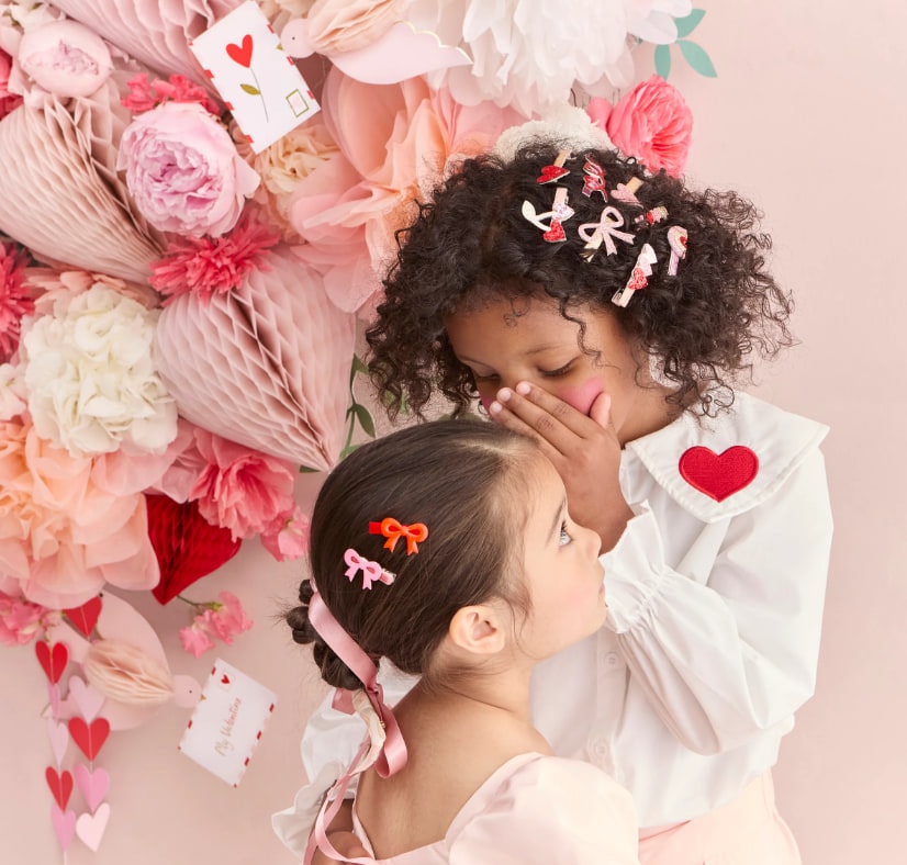 Valentine's Bow Saç Tokaları - 6 Adet