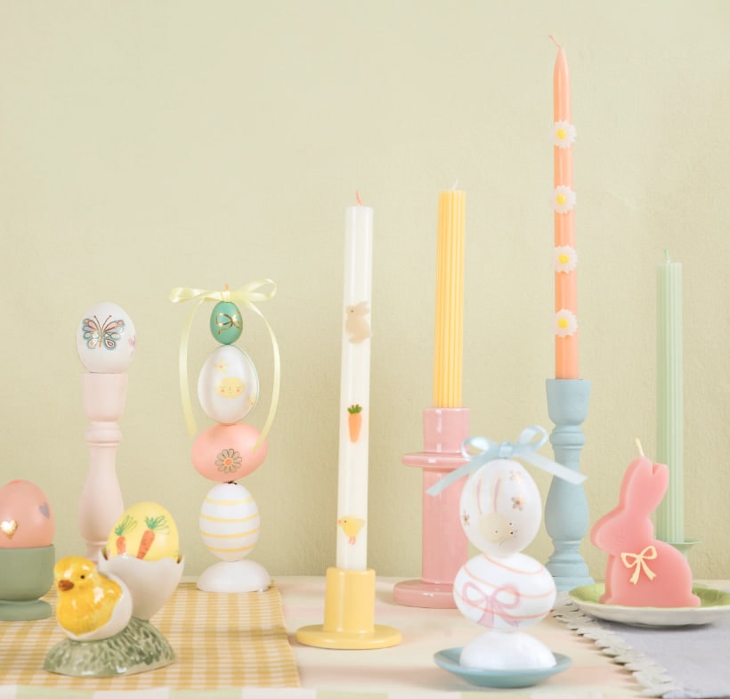 Easter Şamdan Mumu - 2 Adet