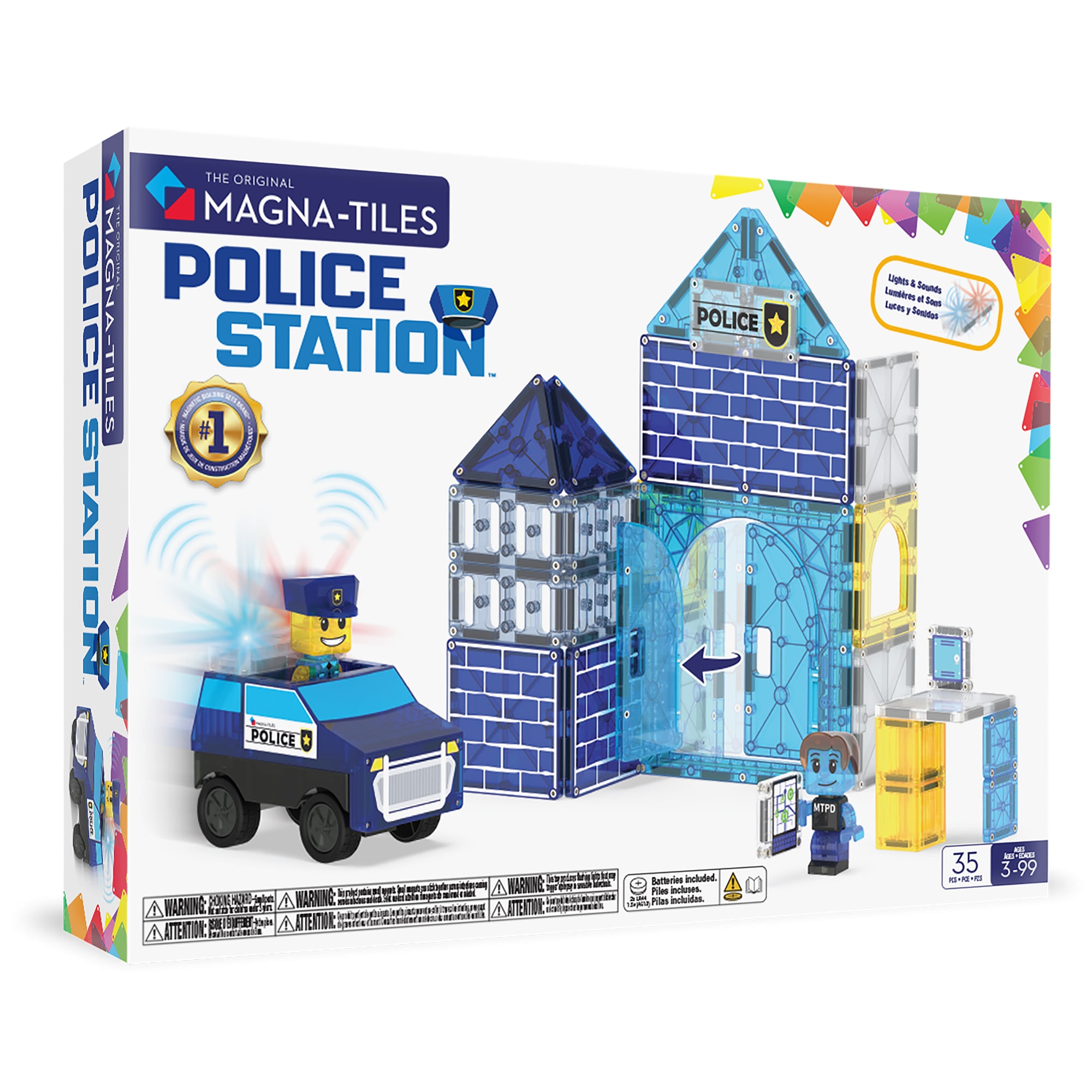 Police Station Manyetik Bloklar - 35 Parça