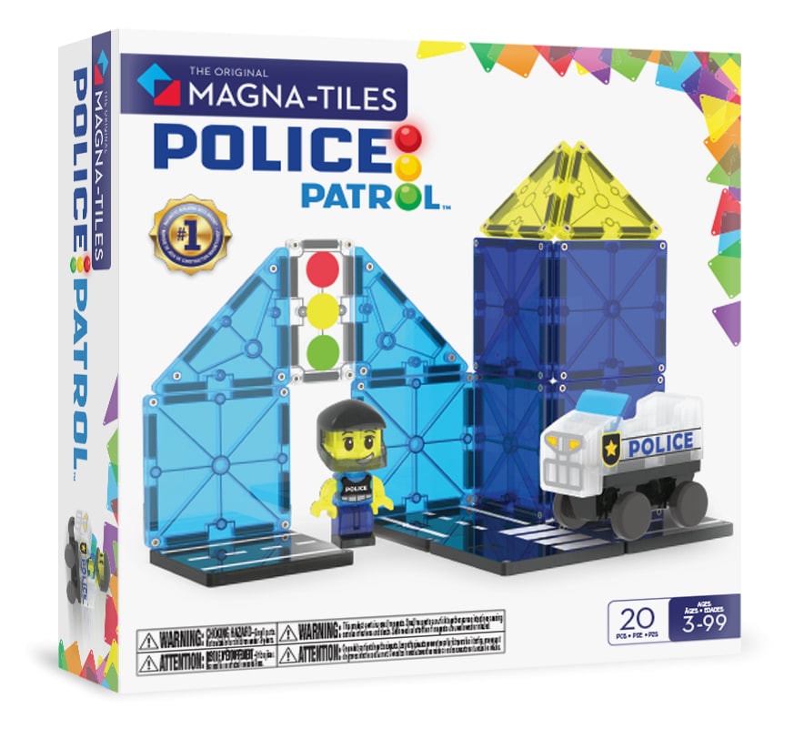 Police Patrol Manyetik Bloklar - 20 Parça