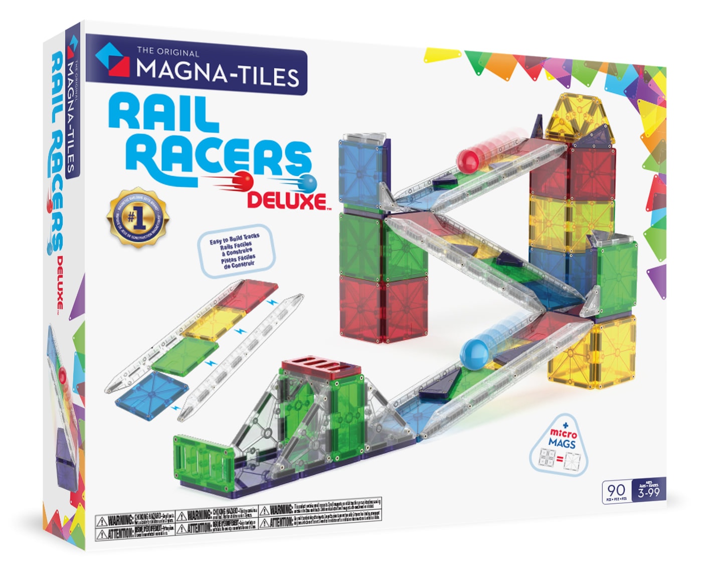 Rail Racers Deluxe Manyetik Bloklar - 90 Parça