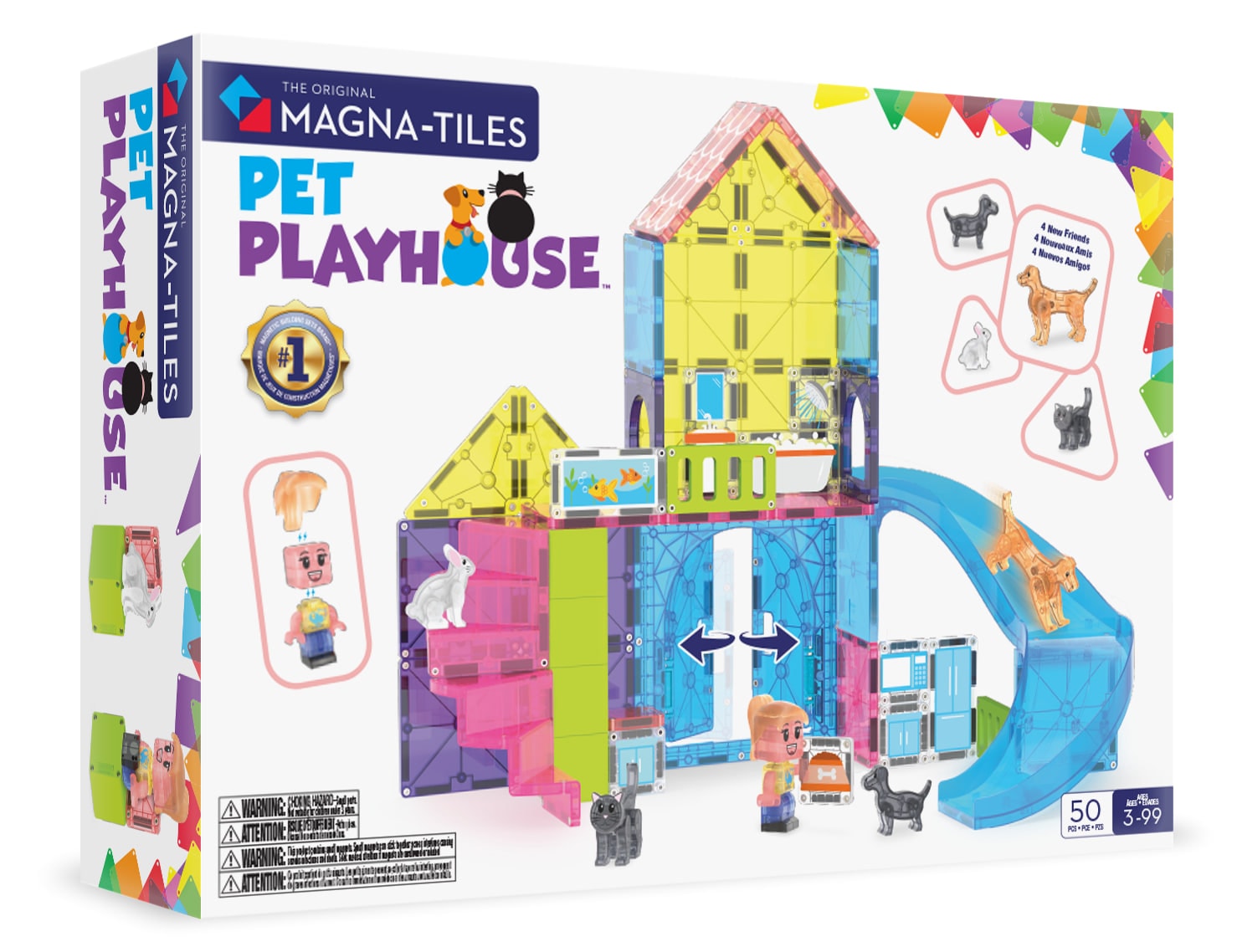 Pet Playhouse Manyetik Bloklar - 50 Parça
