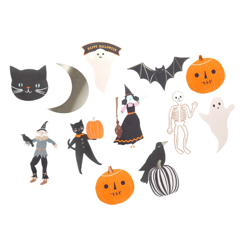 Die-Cut Halloween Sticker - 25 Adet
