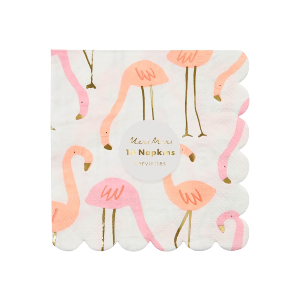 Neon Flamingo Napkins - Neon Flamingo Peçete - S