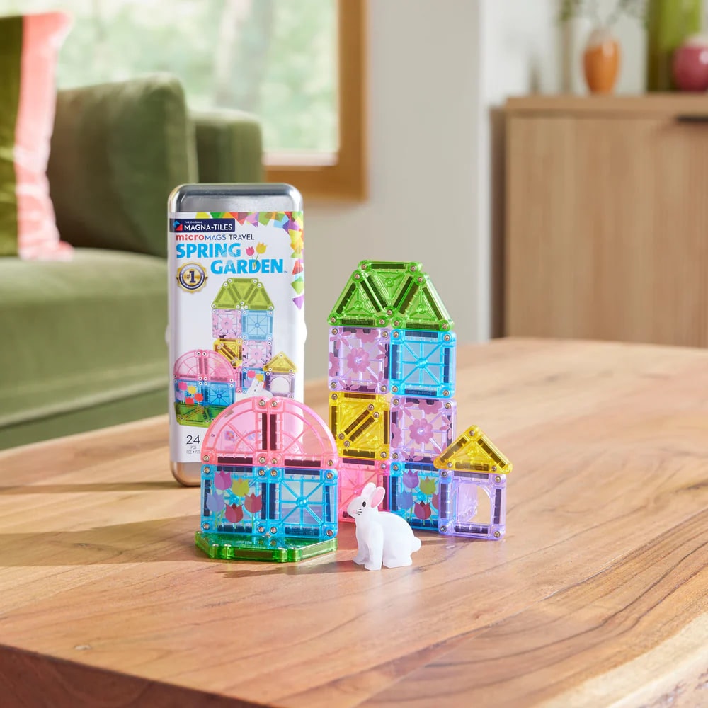 Travel Set - Bahar Bahçe Seti Manyetik Bloklar - 24 Parça