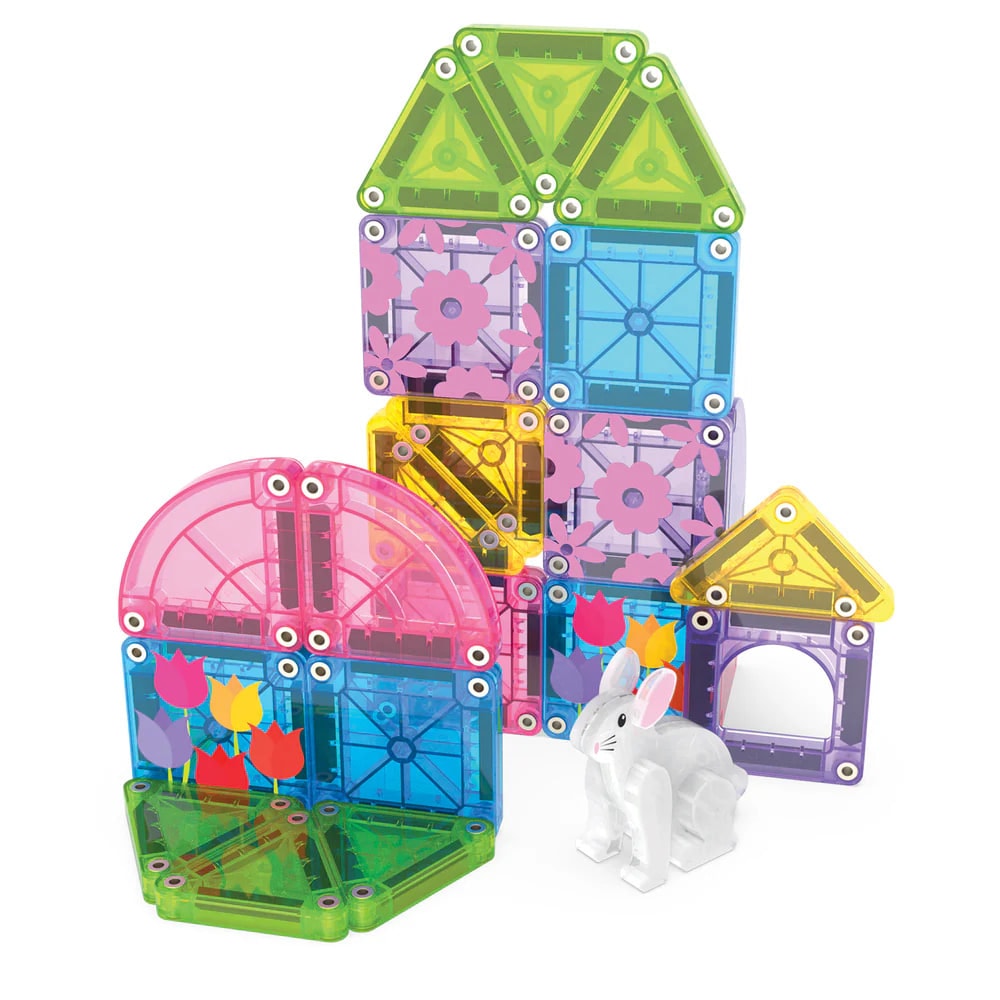 Travel Set - Bahar Bahçe Seti Manyetik Bloklar - 24 Parça