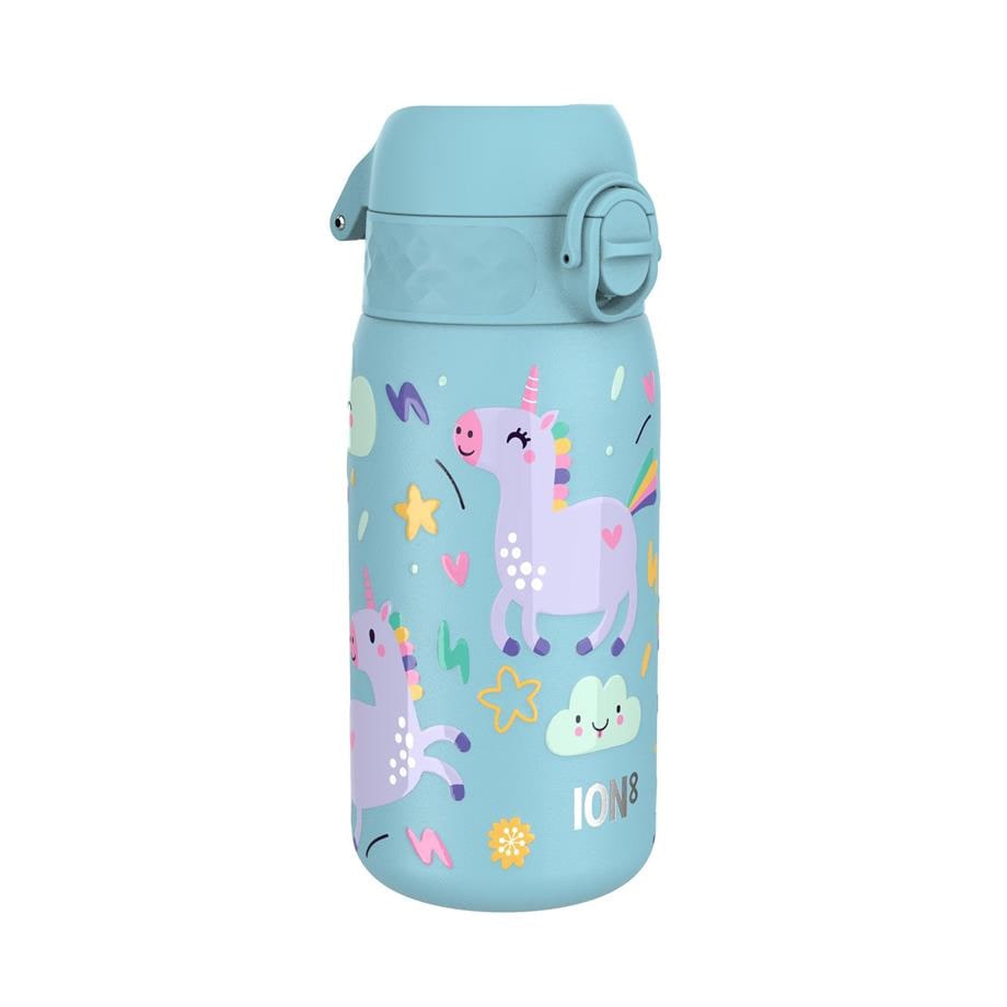 Paslanmaz Çelik Çocuk Suluk - Mavi Unicorn - 400 ml - Sızdırmaz