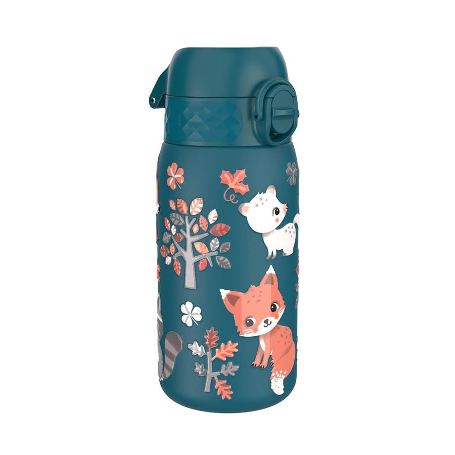 Paslanmaz Çelik Çocuk Suluk - Orman Hayvanları - 400 ml - Sızdırmaz