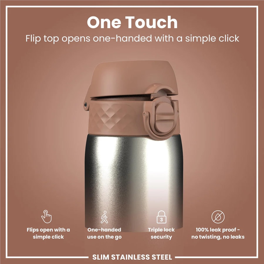 Paslanmaz Çelik İnce Suluk - Mocha Kahve - 600 ml - Sızdırmaz