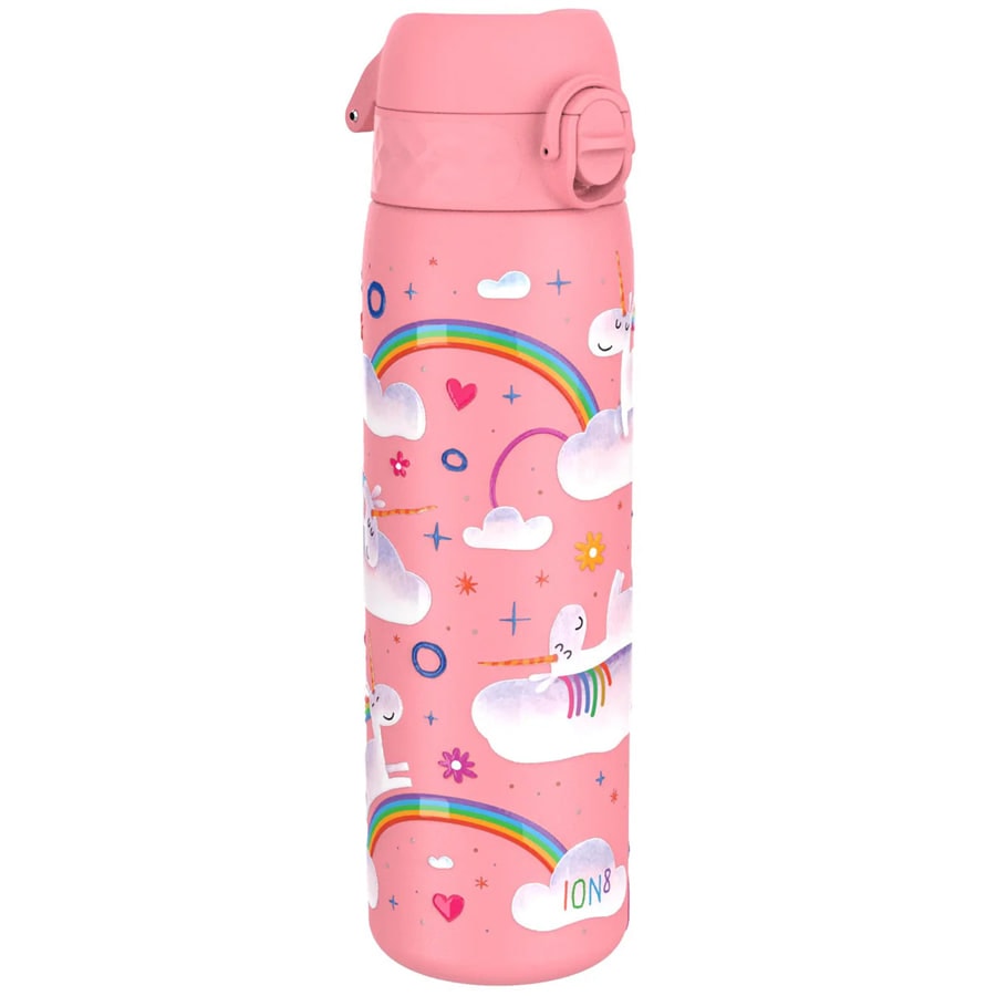 Paslanmaz Çelik İnce Suluk - Gökkuşağı Unicorn - 600 ml - Sızdırmaz