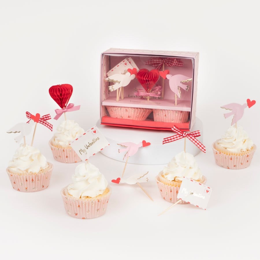 Valentine’s Cupcake Kit - Sevgi Cupcake Kit - 24'lü