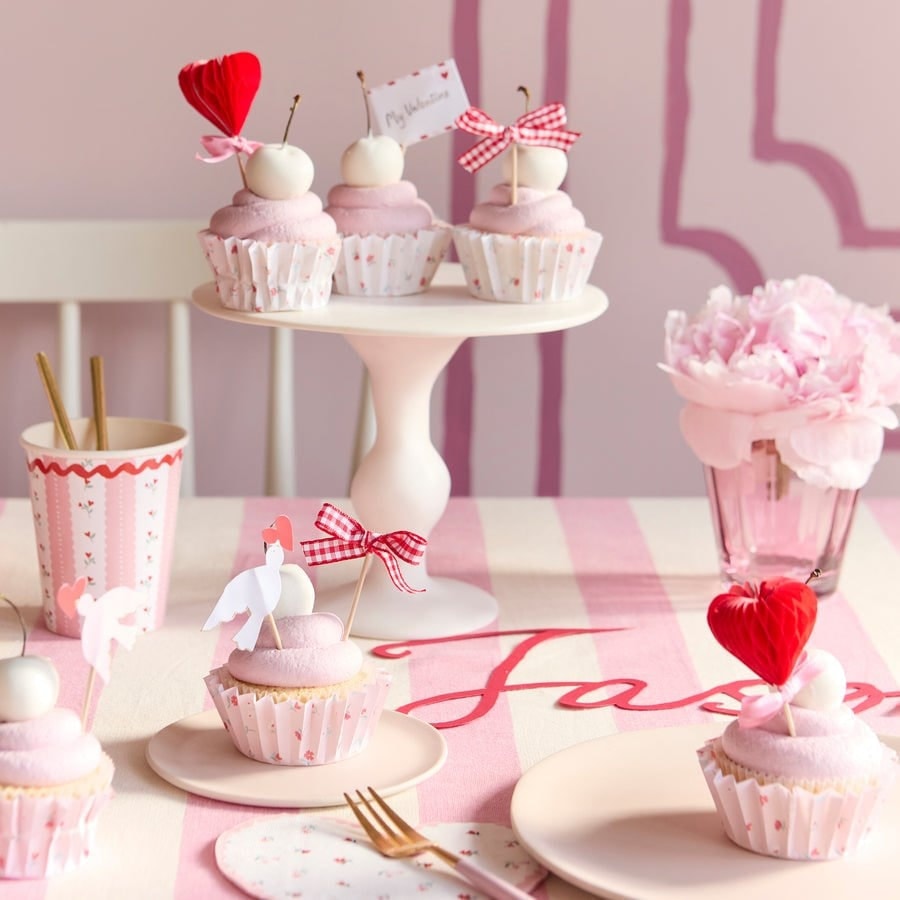Valentine’s Cupcake Kit - Sevgi Cupcake Kit - 24'lü