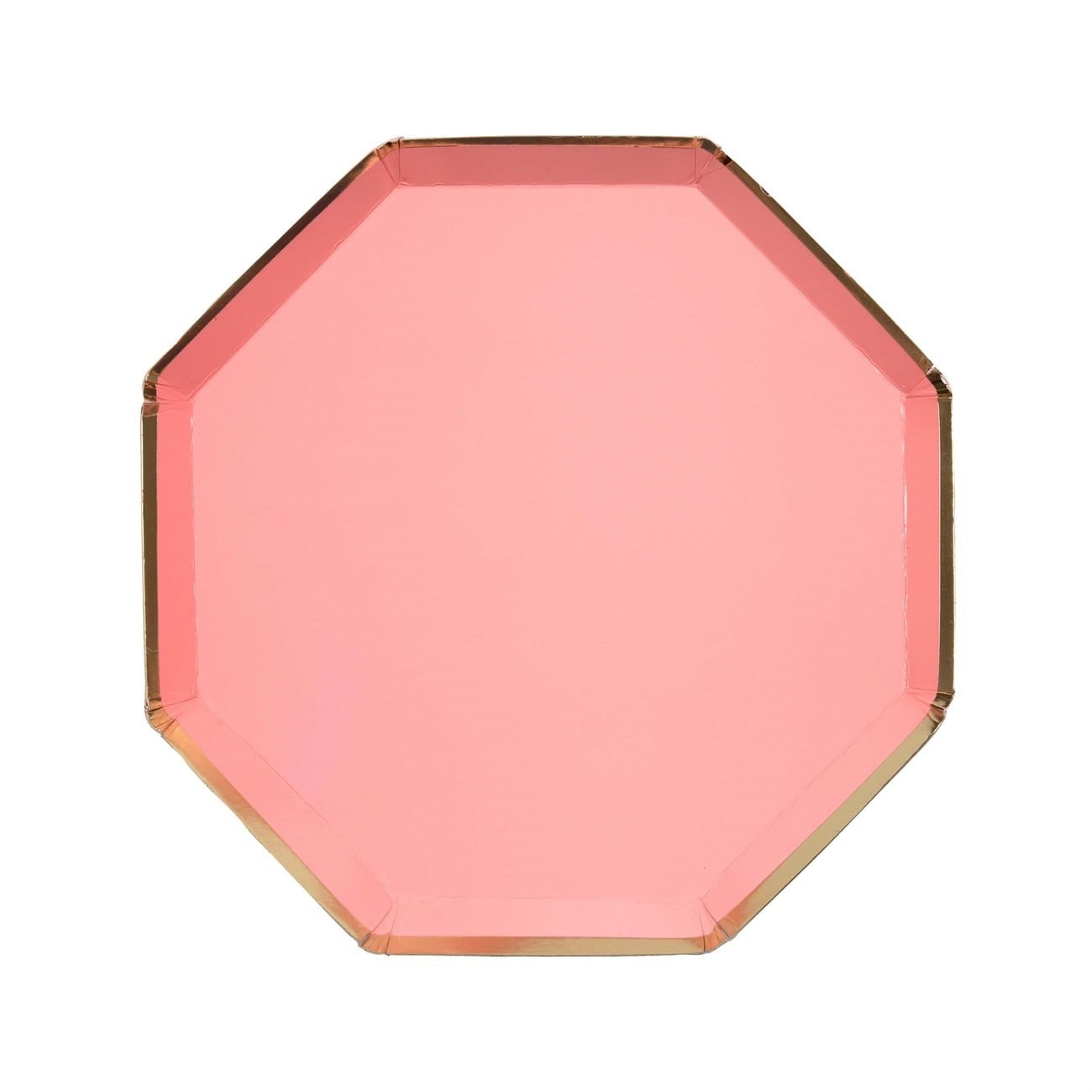Neon Coral Plates - Neon Mercan Tabaklar - L - 8'li