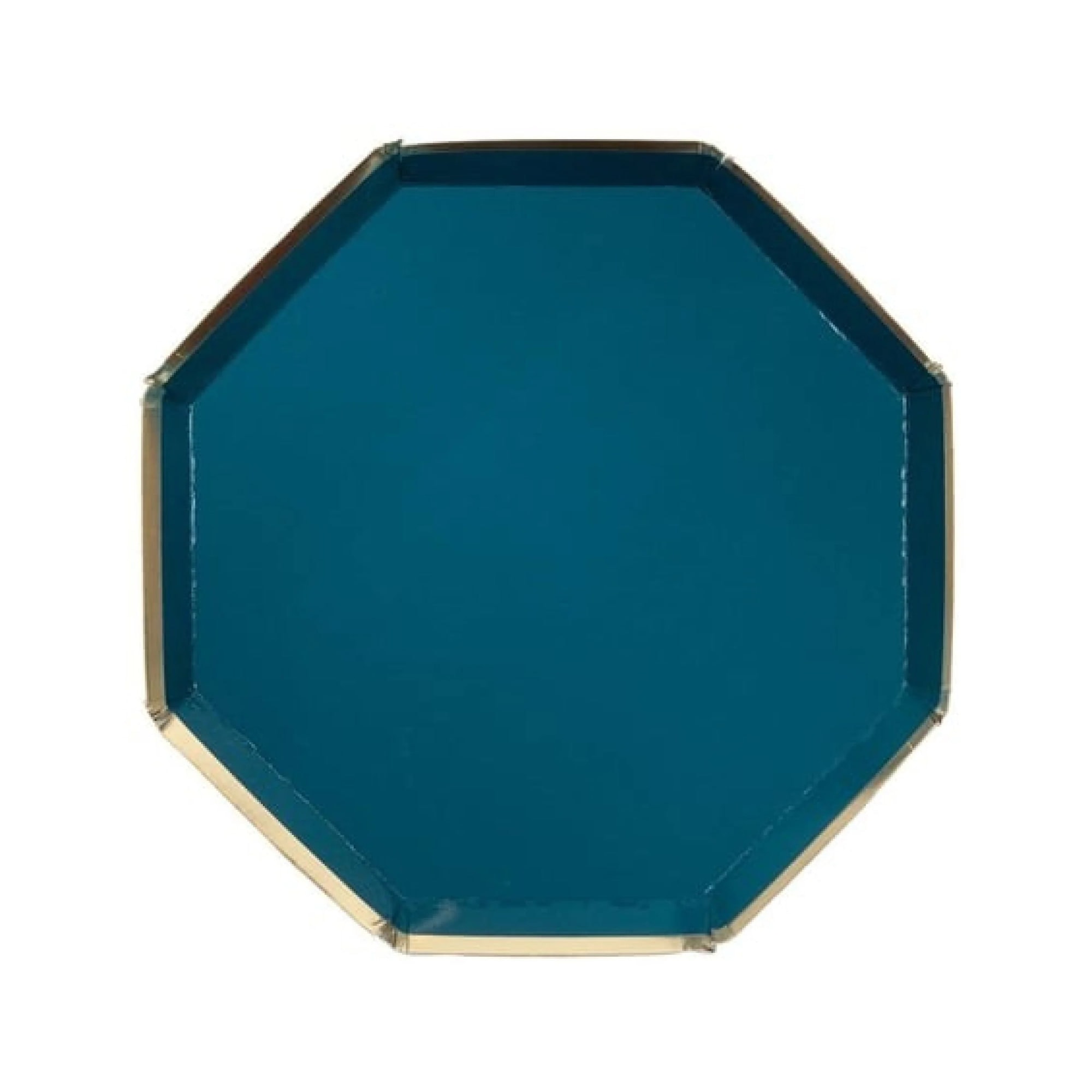 Dark Teal Side Plates - Koyu Turkuaz Tabaklar - M - 8'li