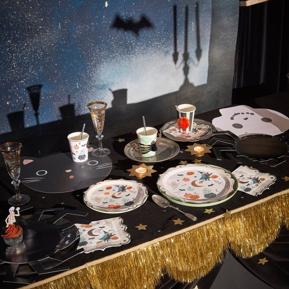 Halloween - Süslü Kenarlı Cadılar Bayramı Büyük Peçete - L - 16 Adet