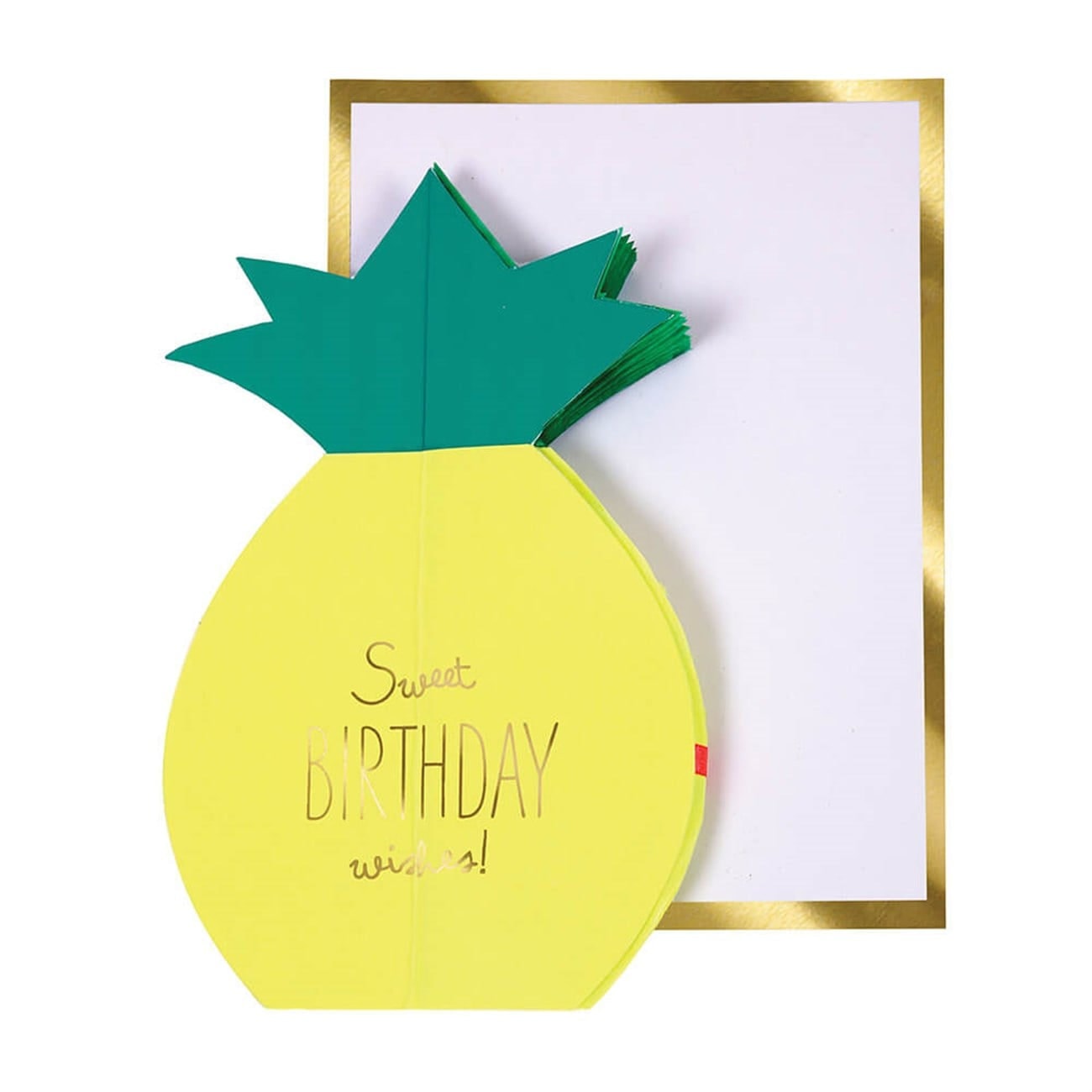Pineapple Honeycomb Card - Ananas Tebrik Kartı