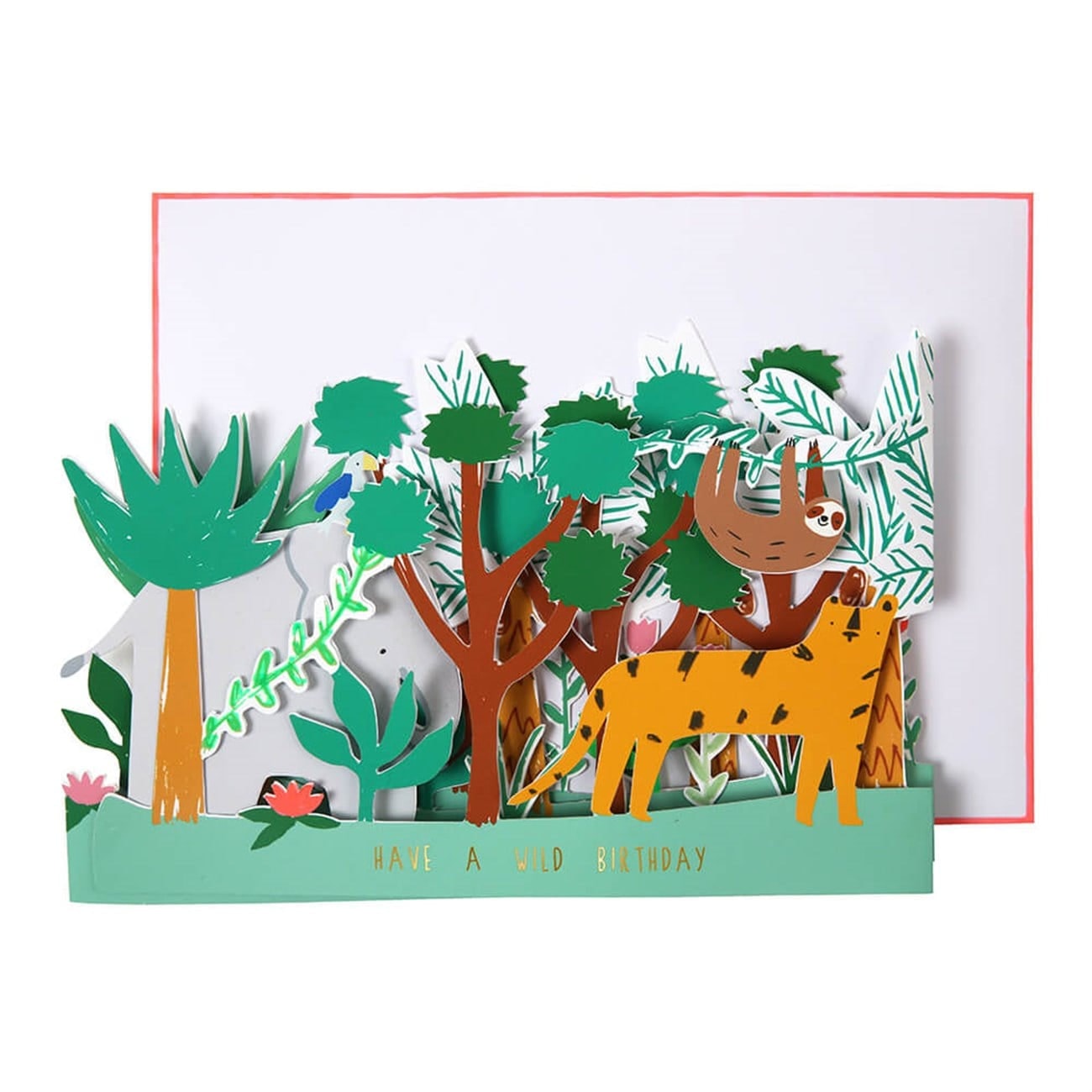 Have A Wild Birthday Card - Vahşi Doğa Doğum Günü Kartı - 3D