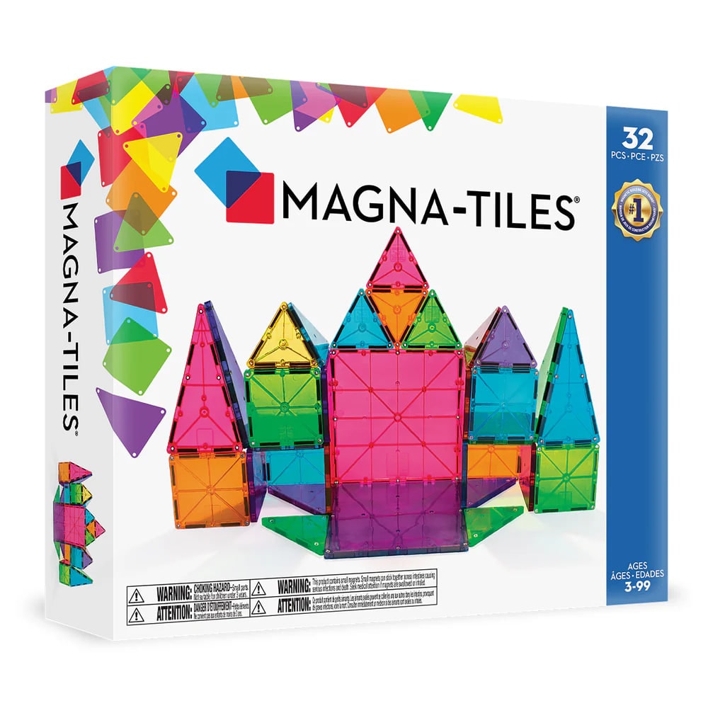 Clear Color Set Manyetik Bloklar - 32 Parça