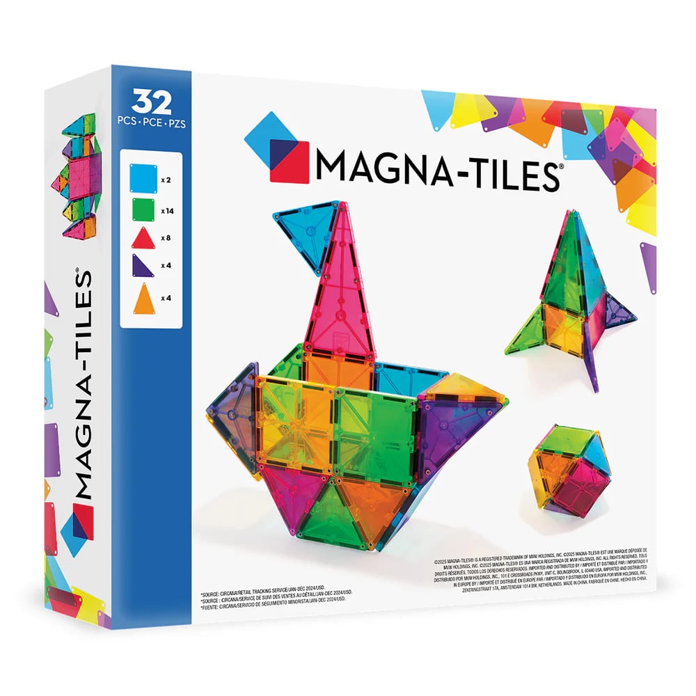 Clear Color Set Manyetik Bloklar - 32 Parça