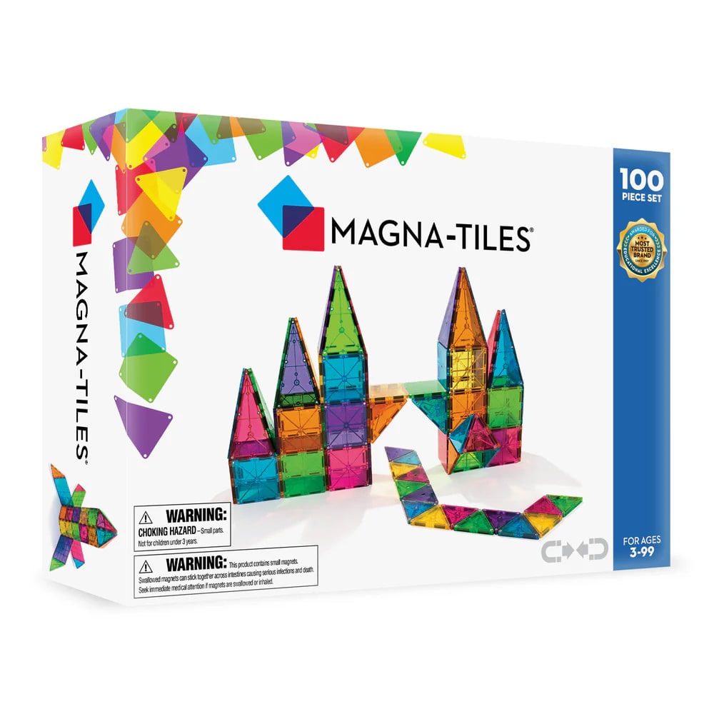 Clear Color Manyetik Bloklar - 100 Parça