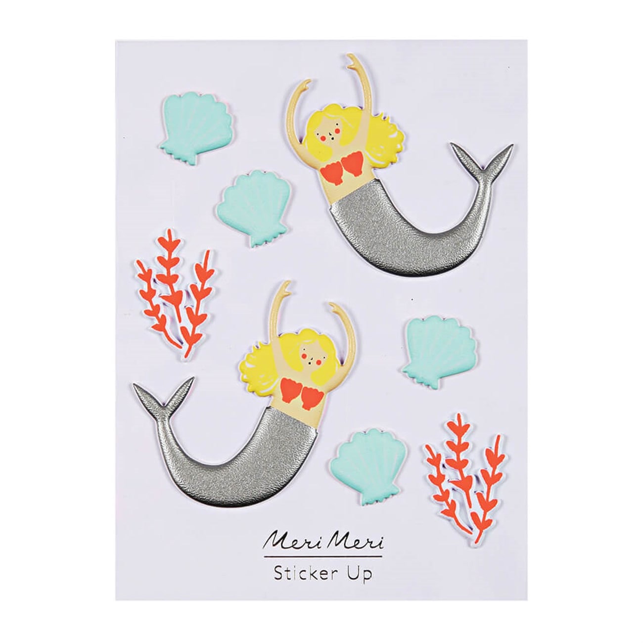 Mermaid Puffy Stickers - Denizkızı Kabartmalı Çıkartmalar