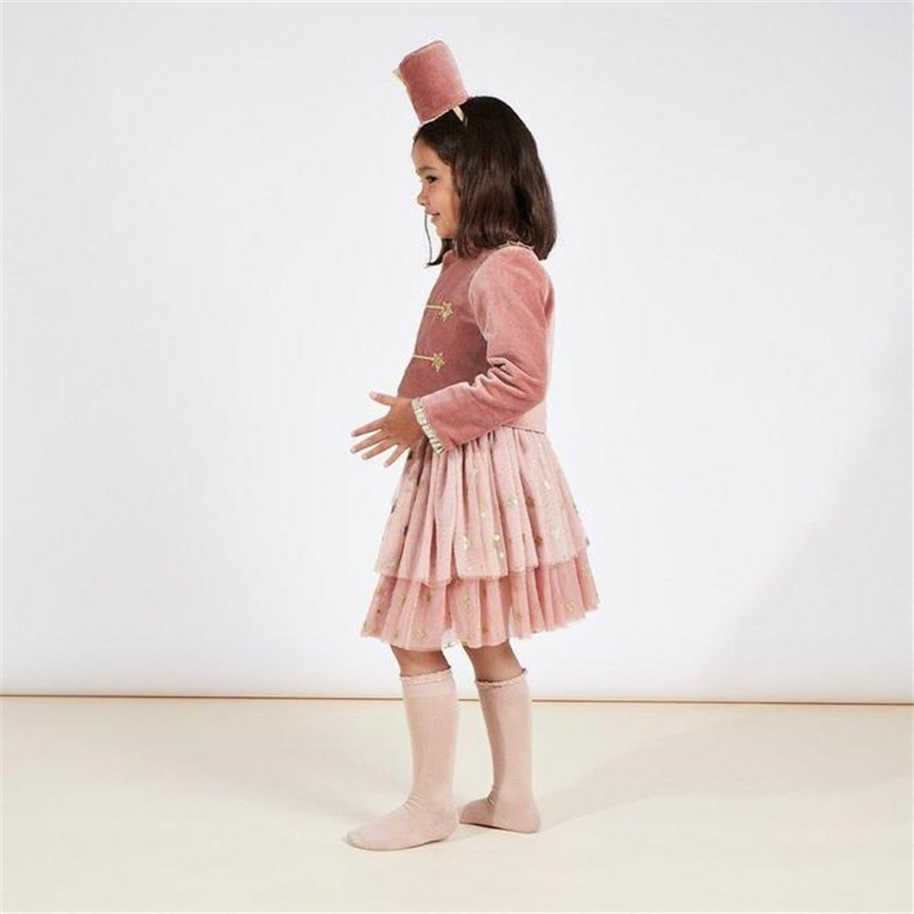 Pink Soldier Costume - 3 - 4 Years - Pembe Asker Kostümü - 3-4 Yaş