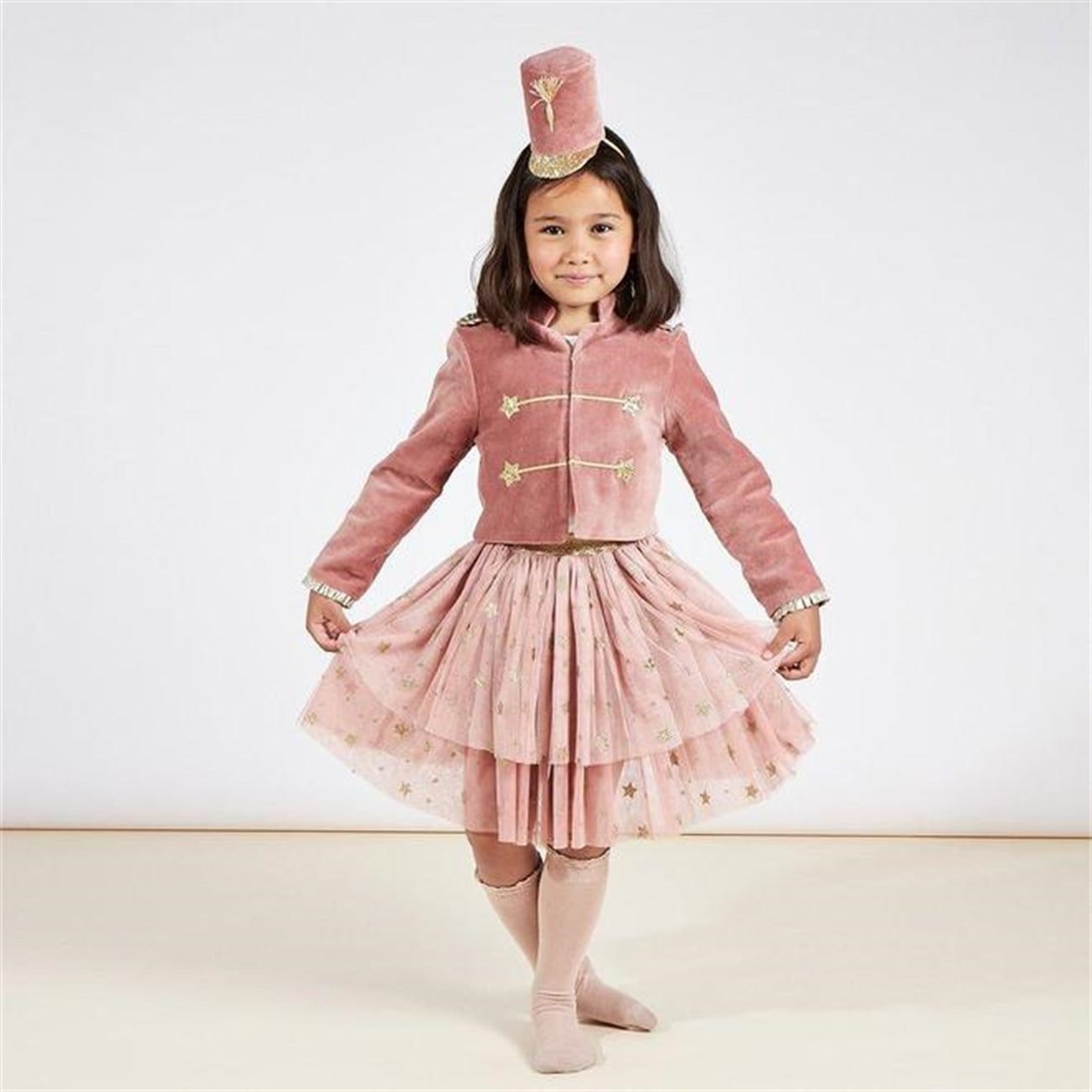Pink Soldier Costume - 5-6 Years - Pembe Asker Kostüm - 5-6 Yaş