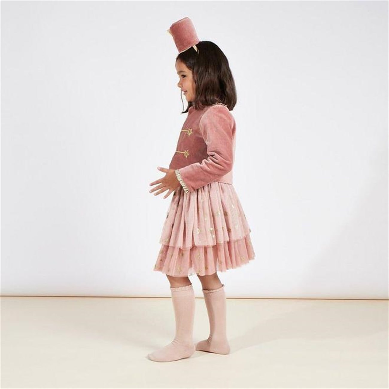 Pink Soldier Costume - 5-6 Years - Pembe Asker Kostüm - 5-6 Yaş