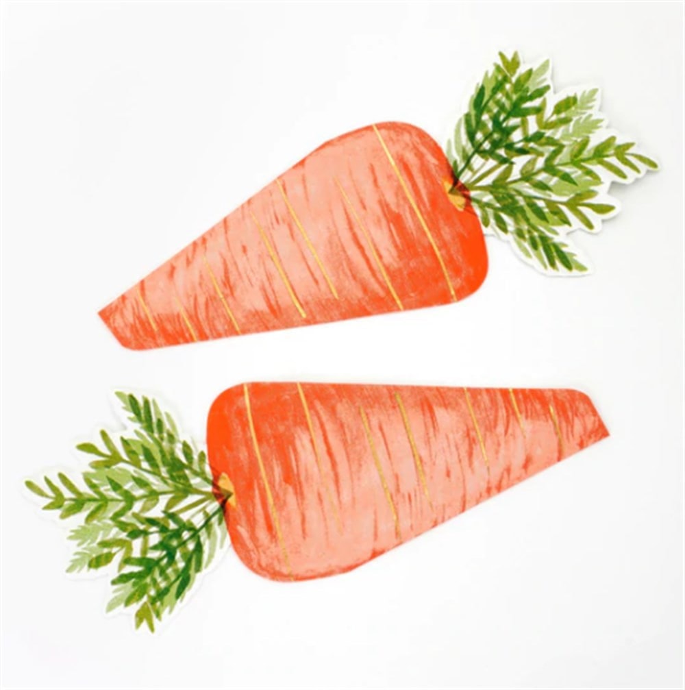 Carrot Napkin - Havuç Peçeteler - 16'lı