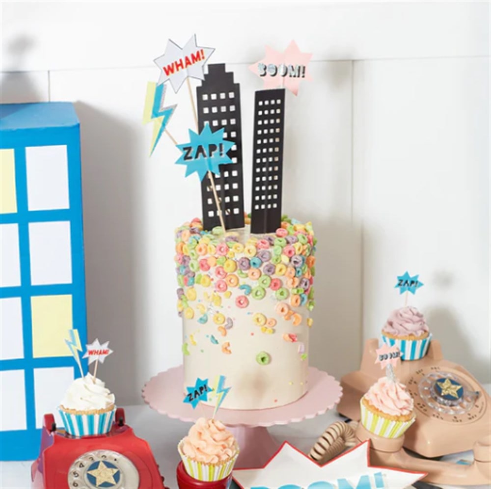 Superhero Cake Topper - Süper Kahraman Pasta Süsü
