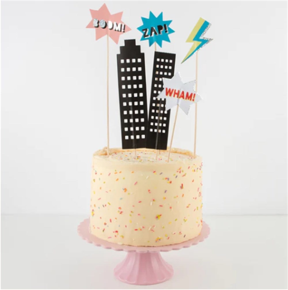Superhero Cake Topper - Süper Kahraman Pasta Süsü
