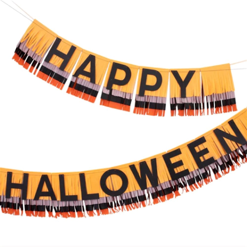 Halloween Fringe Garland - Halloween Püsküllü Asılan Süs