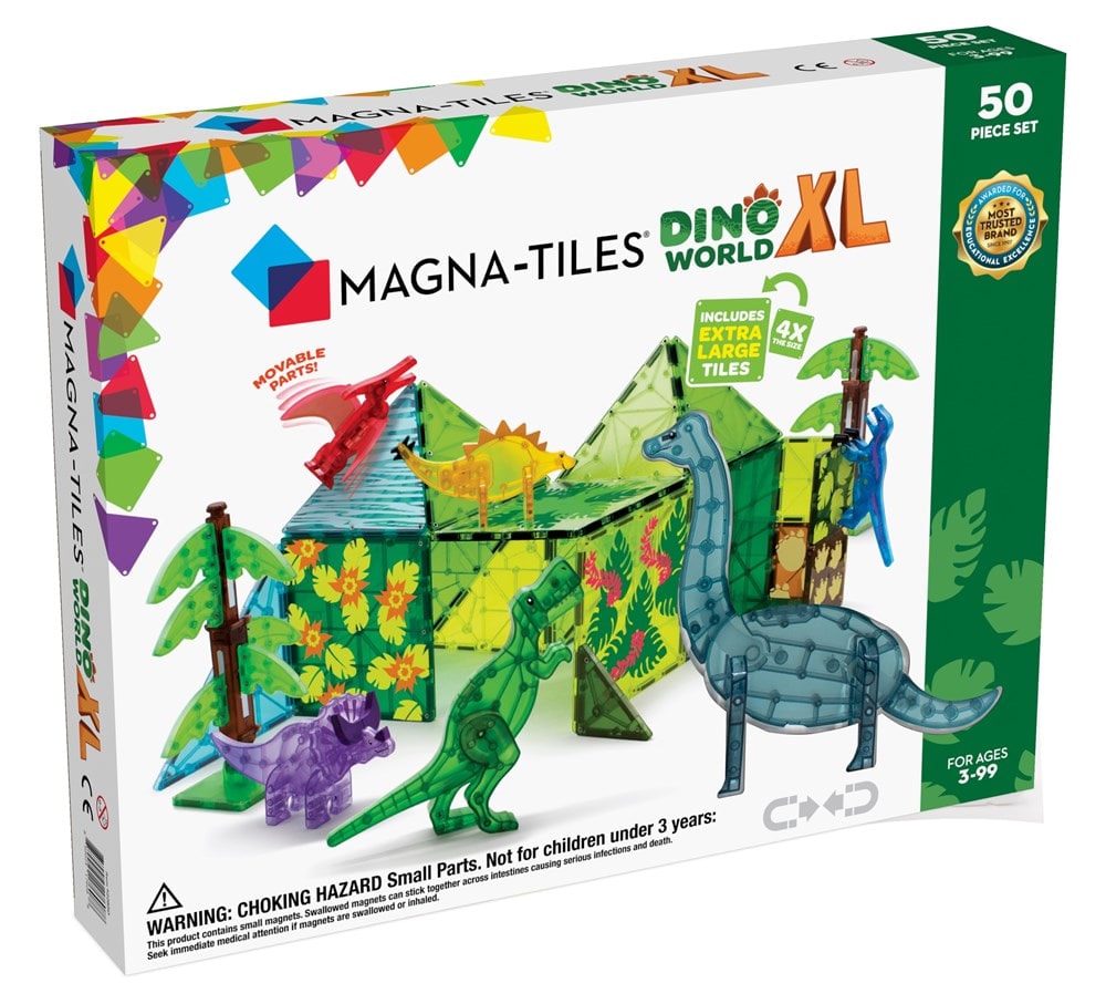 Dinozor Dünyası XL Manyetik Bloklar - 50 Parça