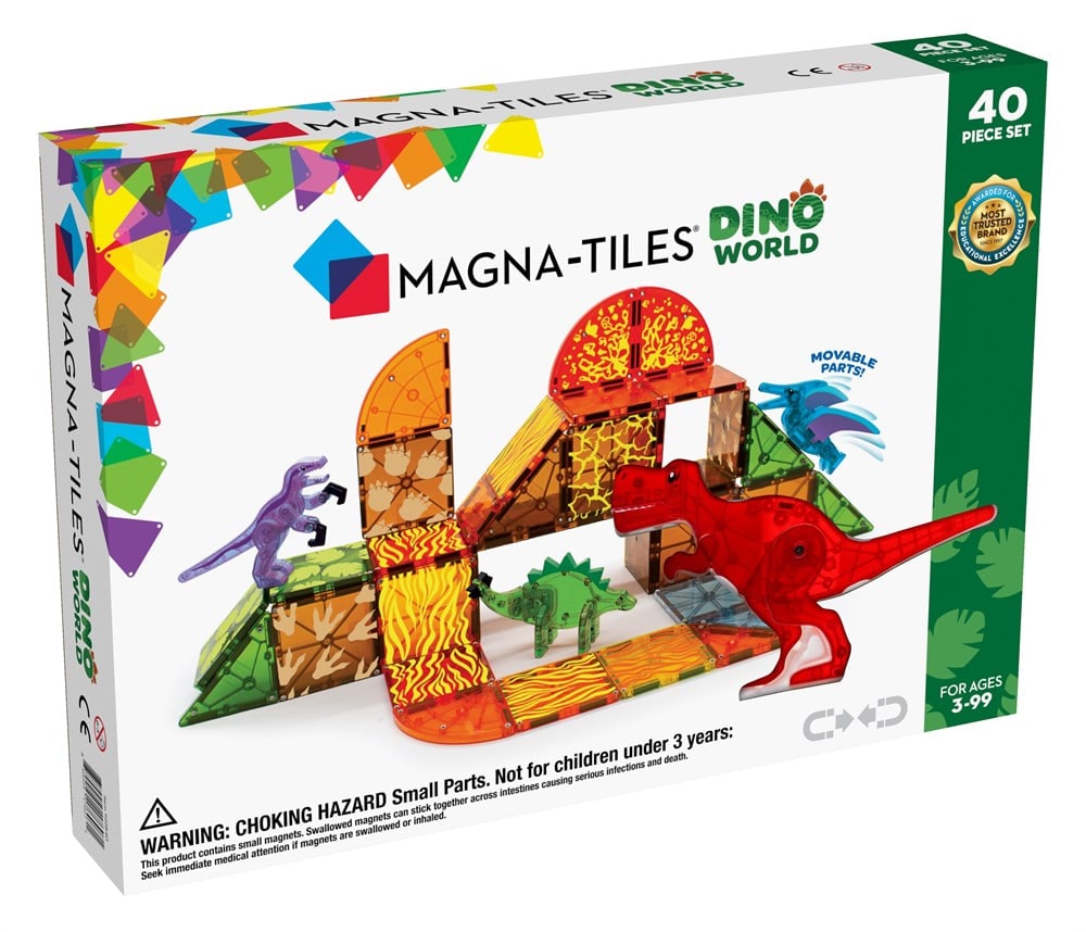 Dinozor Dünyası Manyetik Bloklar - 40 Parça