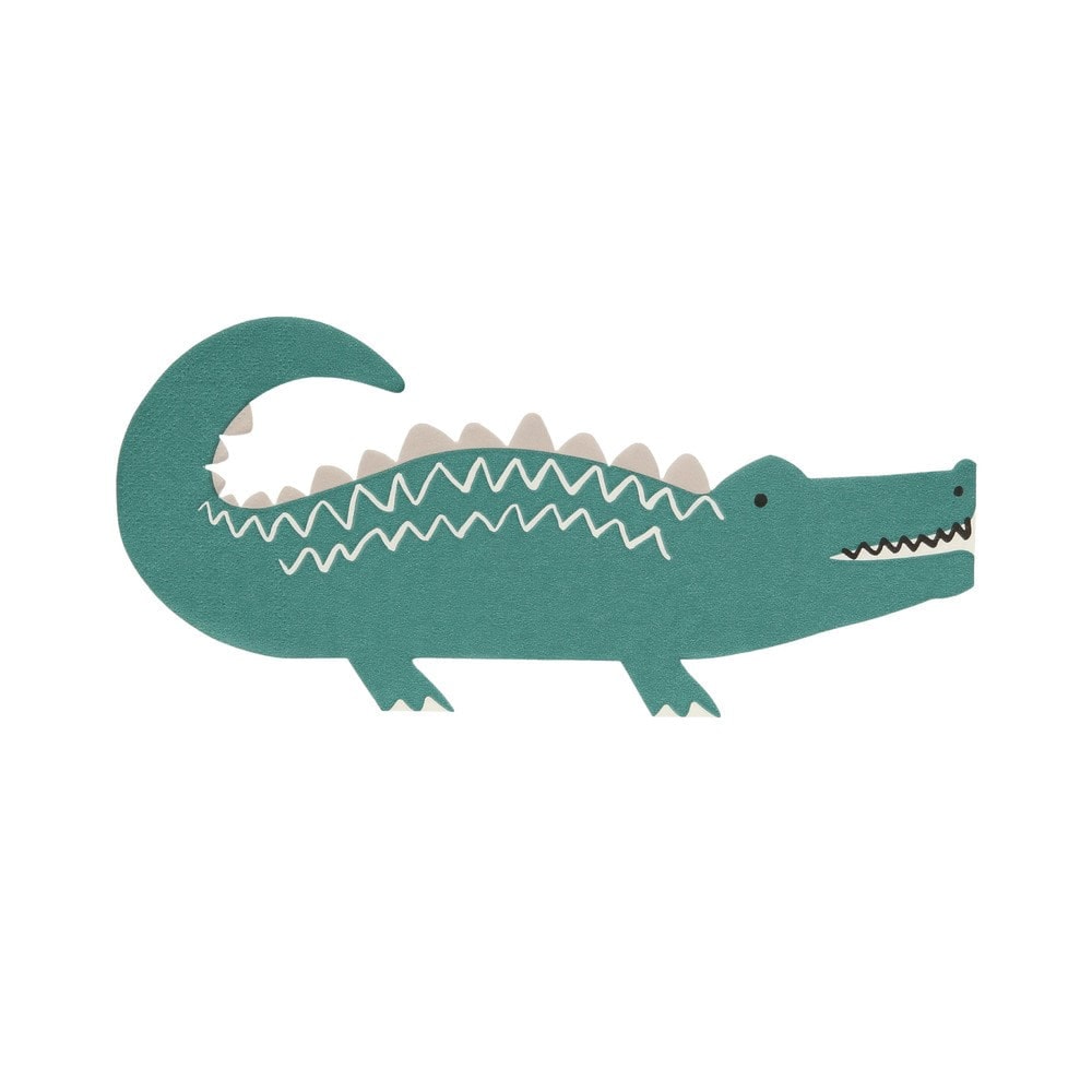 Crocodile Napkins - Timsah Peçeteler - 16'lı